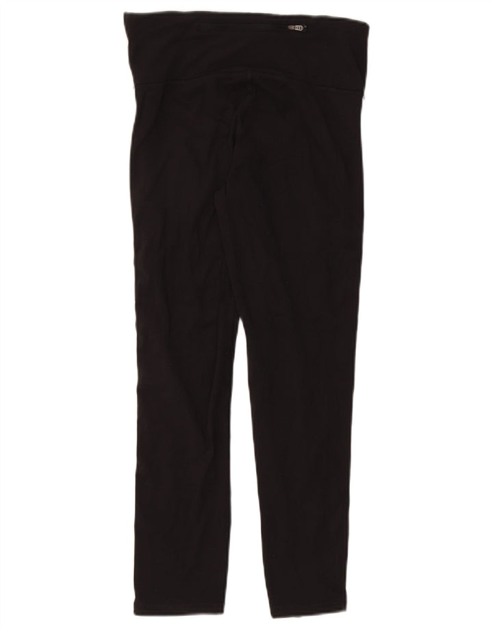 CHAMPION Womens Leggings UK 12 Medium Black Polyester