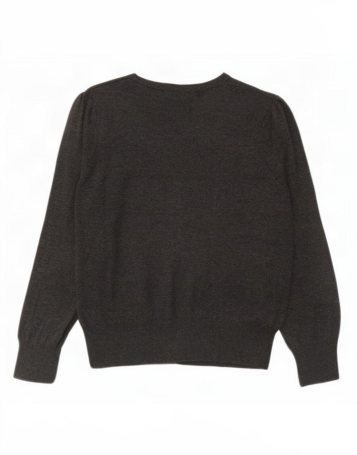 Marks & Spencer Womens Cardigan Sweater UK 12 Medium Grey Viscose