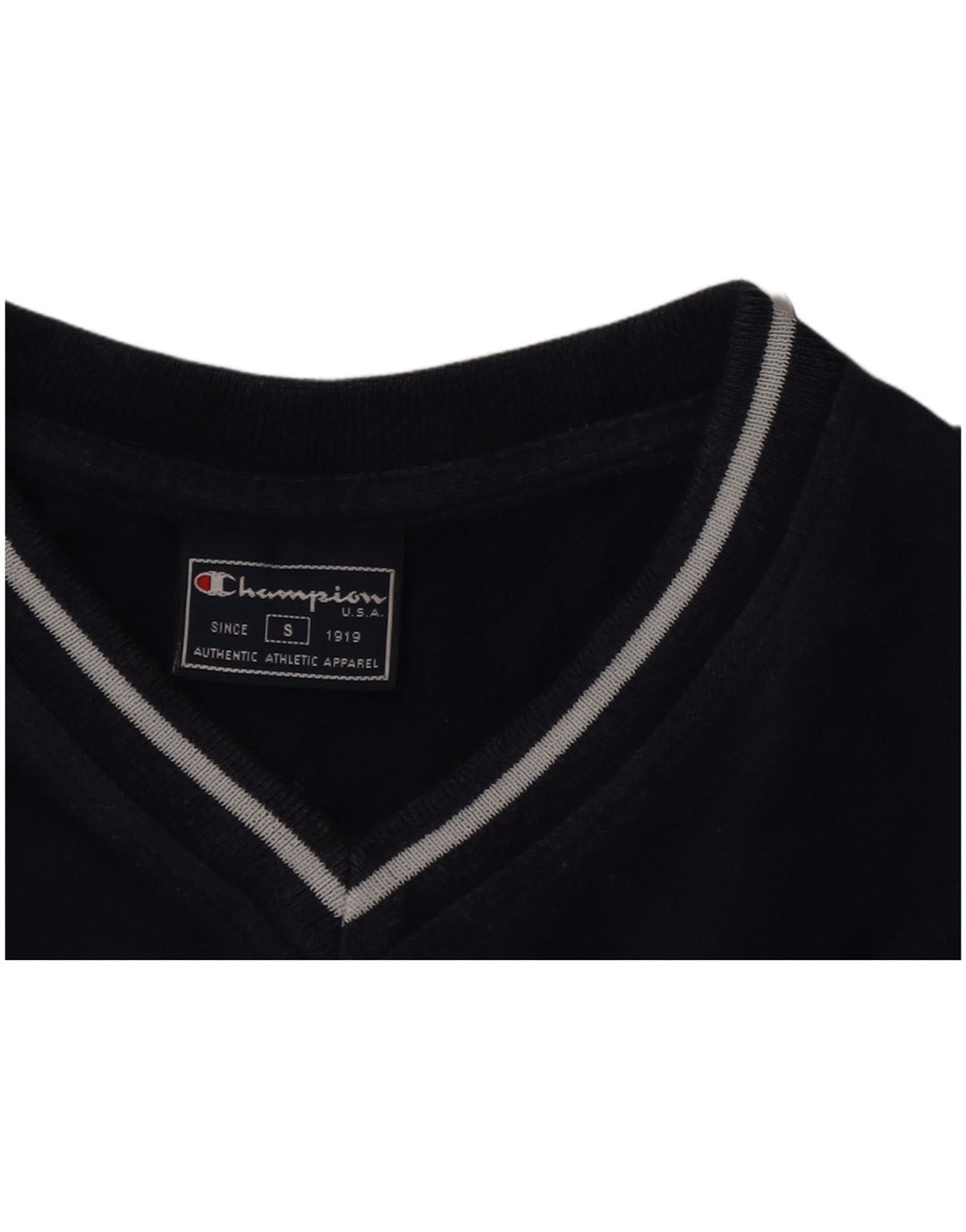 Champion Mens T-Shirt Top Small Navy Blue