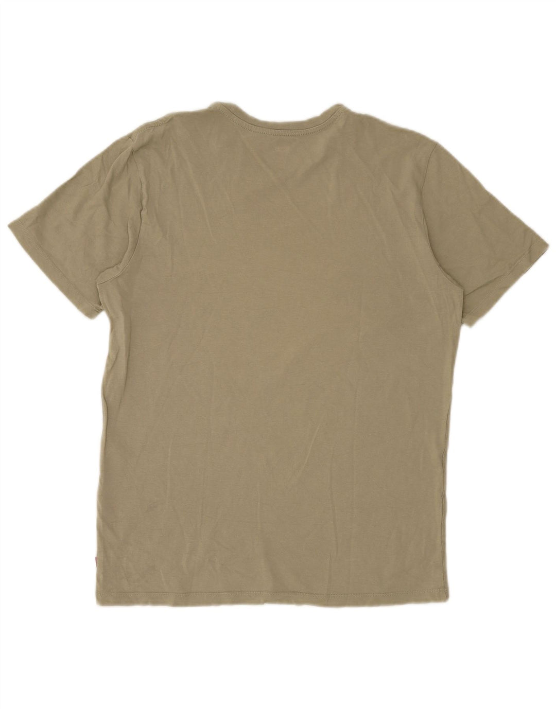 LEVI'S Mens Graphic T-Shirt Top Medium Khaki Cotton