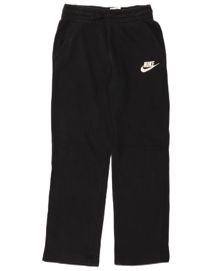NIKE Girls Tracksuit Trousers 13-14 Years XL Black Cotton