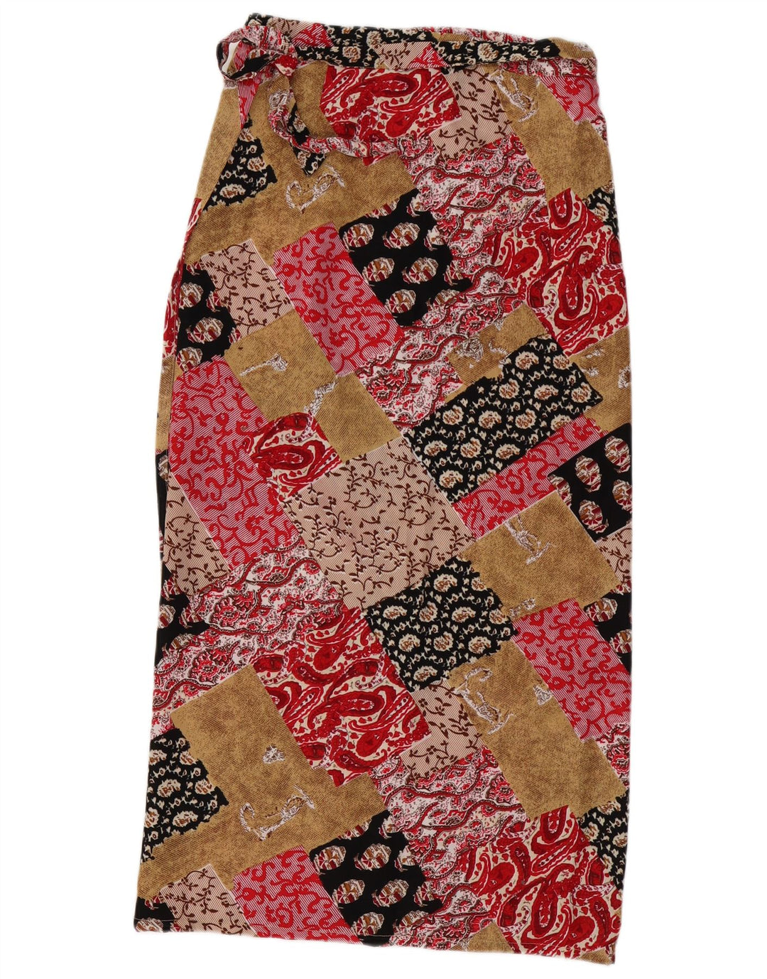 VINTAGE Womens Wrap Maxi Skirt W30 Medium  Multicoloured Patchwork Viscose