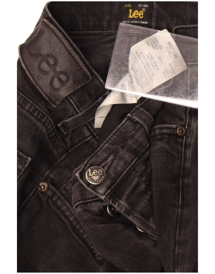 Lee Womens Powell Slim Jeans W32 L32 Black Cotton