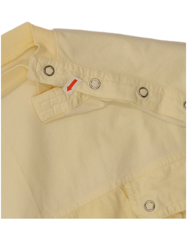 FIXED RIVET Womens Blouse Top UK 18 XL Yellow Cotton