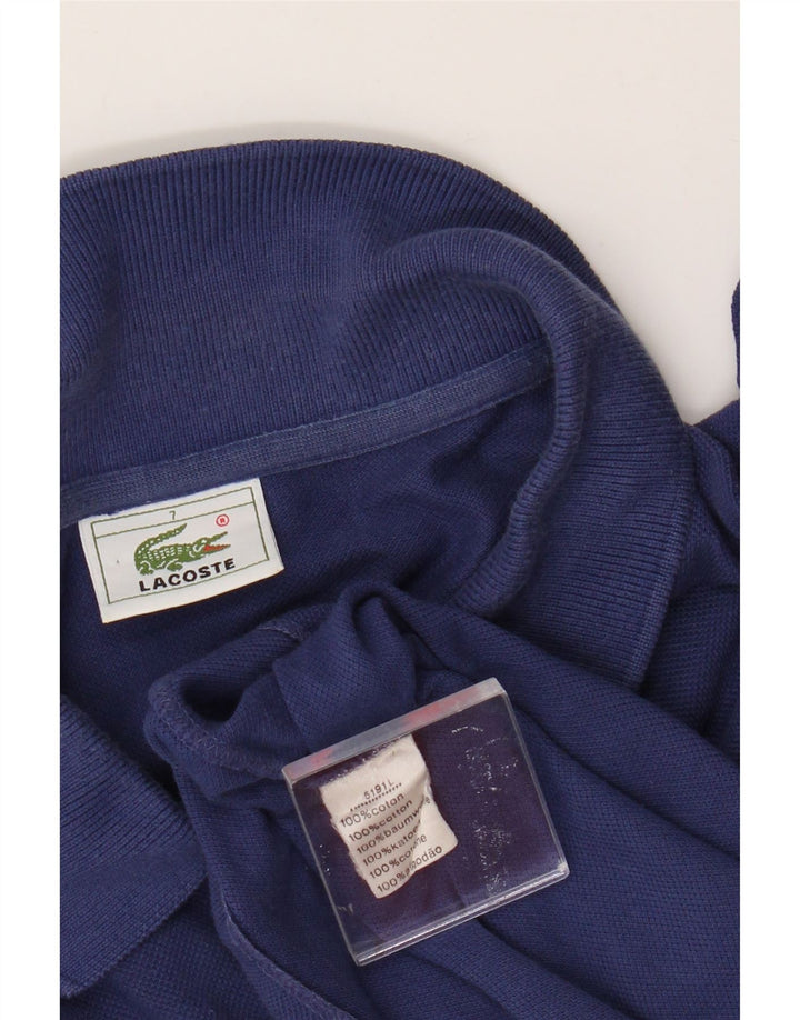 Lacoste Mens Polo Shirt Size 7 2XL Blue Cotton