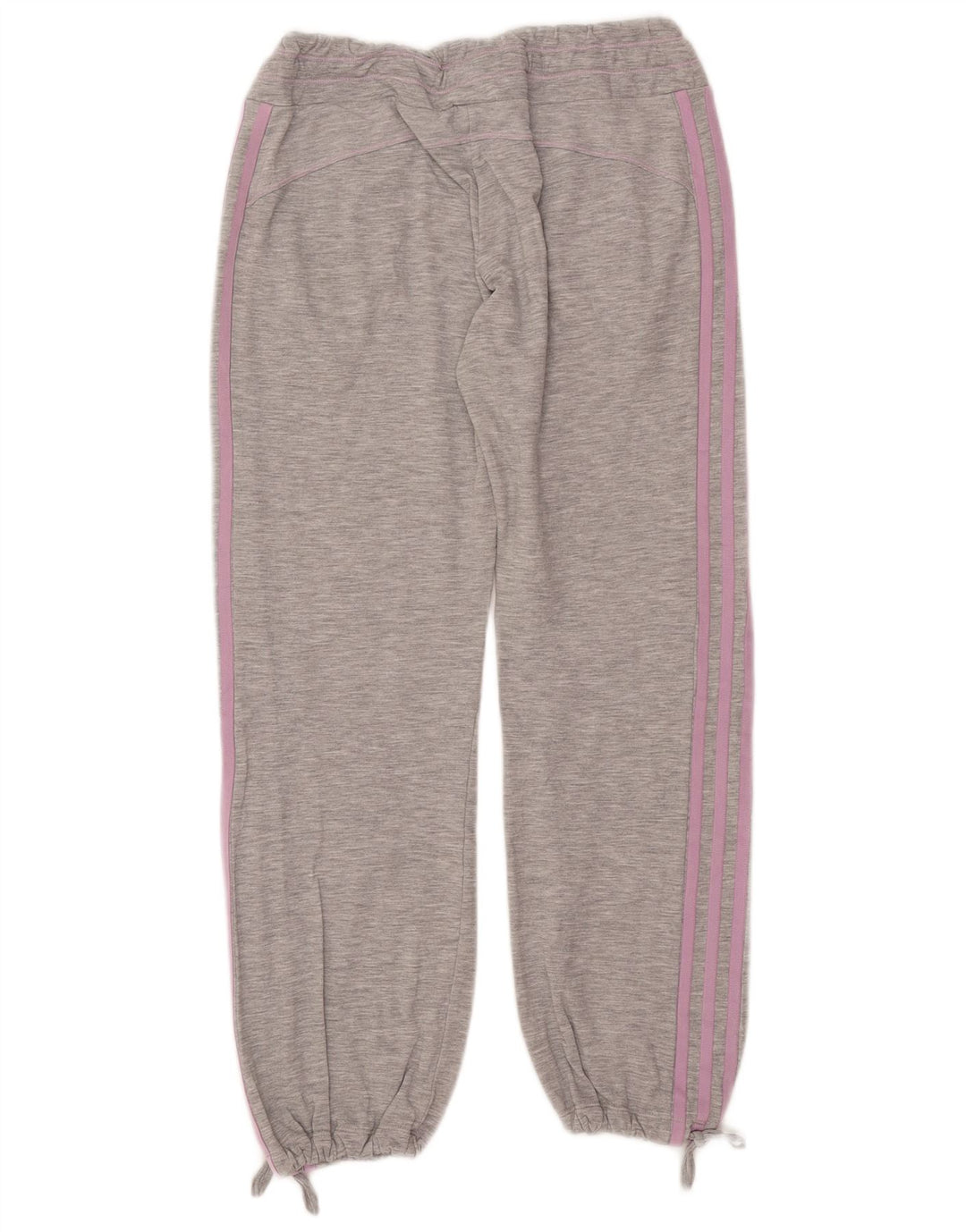 Adidas Womens Tracksuit Trousers Joggers UK 10 Small Grey Polyester
