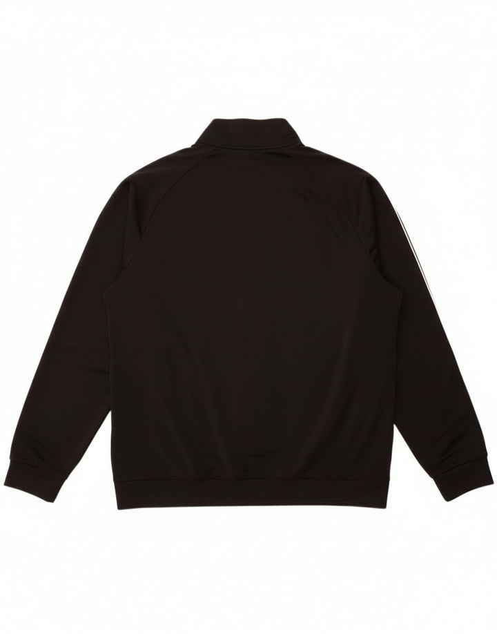 Adidas Mens Tracksuit Top Jacket 2XL Black Polyester