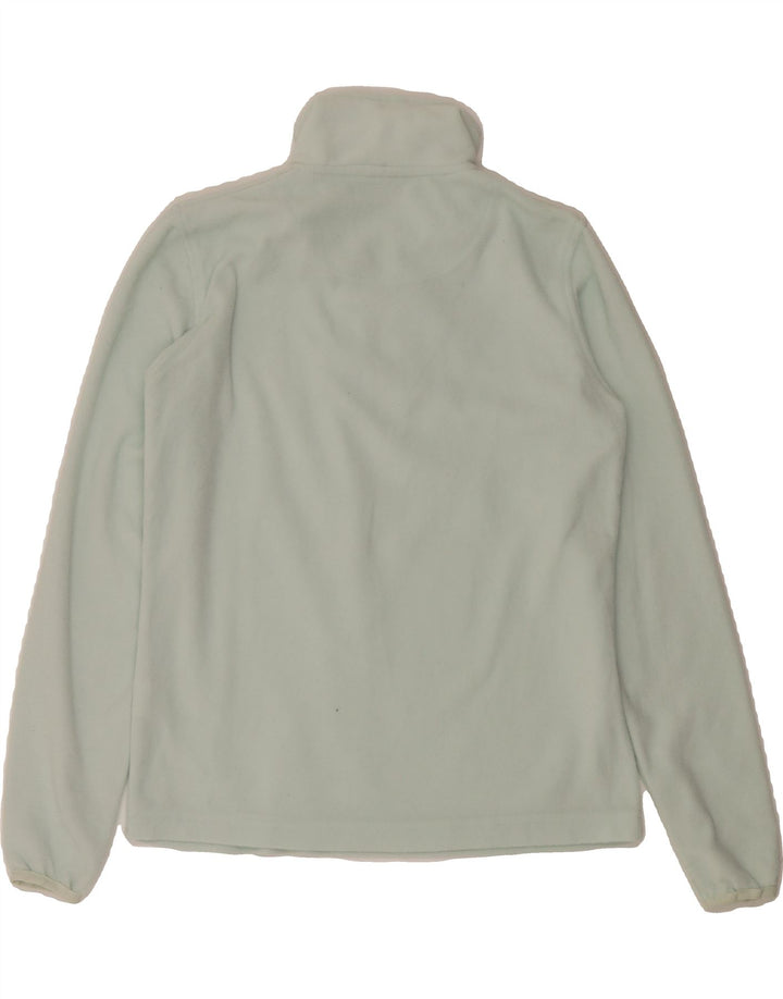 LOTTO Womens Zip Neck Fleece Jumper UK 12 Medium Blue Polyester Vintage Lotto and Second-Hand Lotto from Messina Hembry 