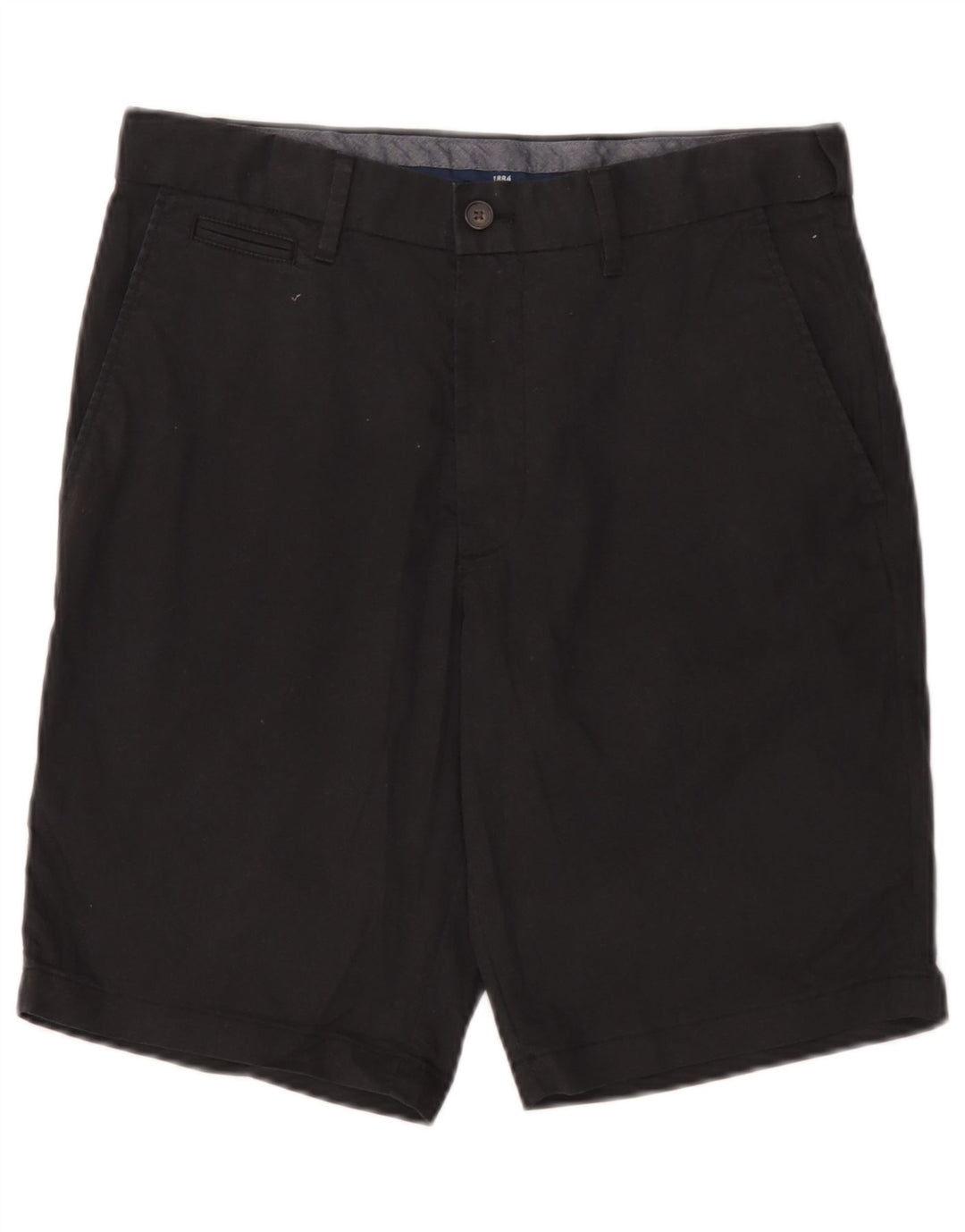 Marks & Spencer Mens Chino Shorts W30 Medium Black Cotton