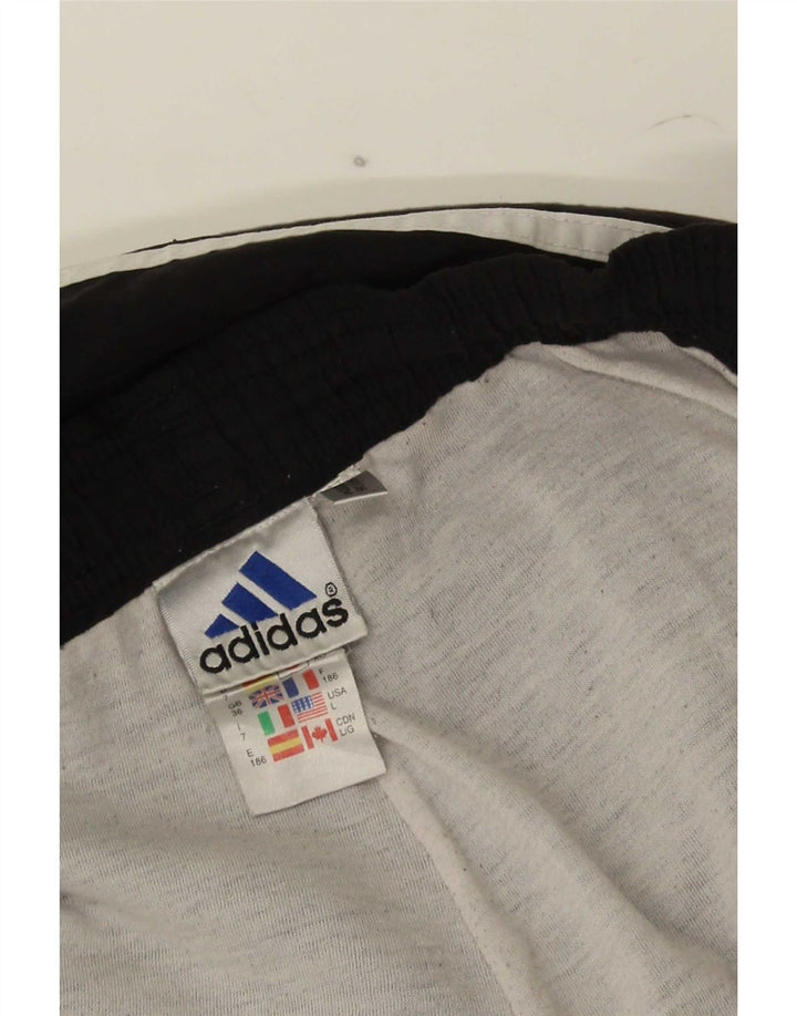 Adidas Mens Tracksuit Trousers Joggers Large Black Polyester