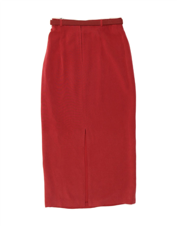 GERRY WEBER Womens 4 Button 2 Piece Skirt Set UK 12 Medium W26 Red Cupro Vintage Gerry Weber and Second-Hand Gerry Weber from Messina Hembry 