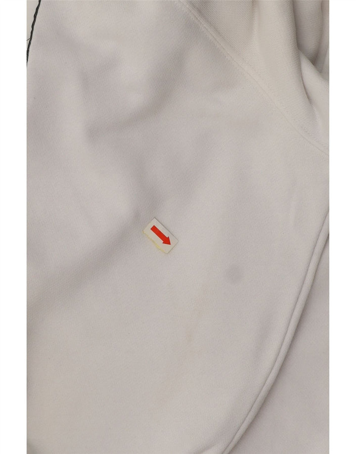 CHAMPION Mens Graphic Hoodie Jumper Medium White