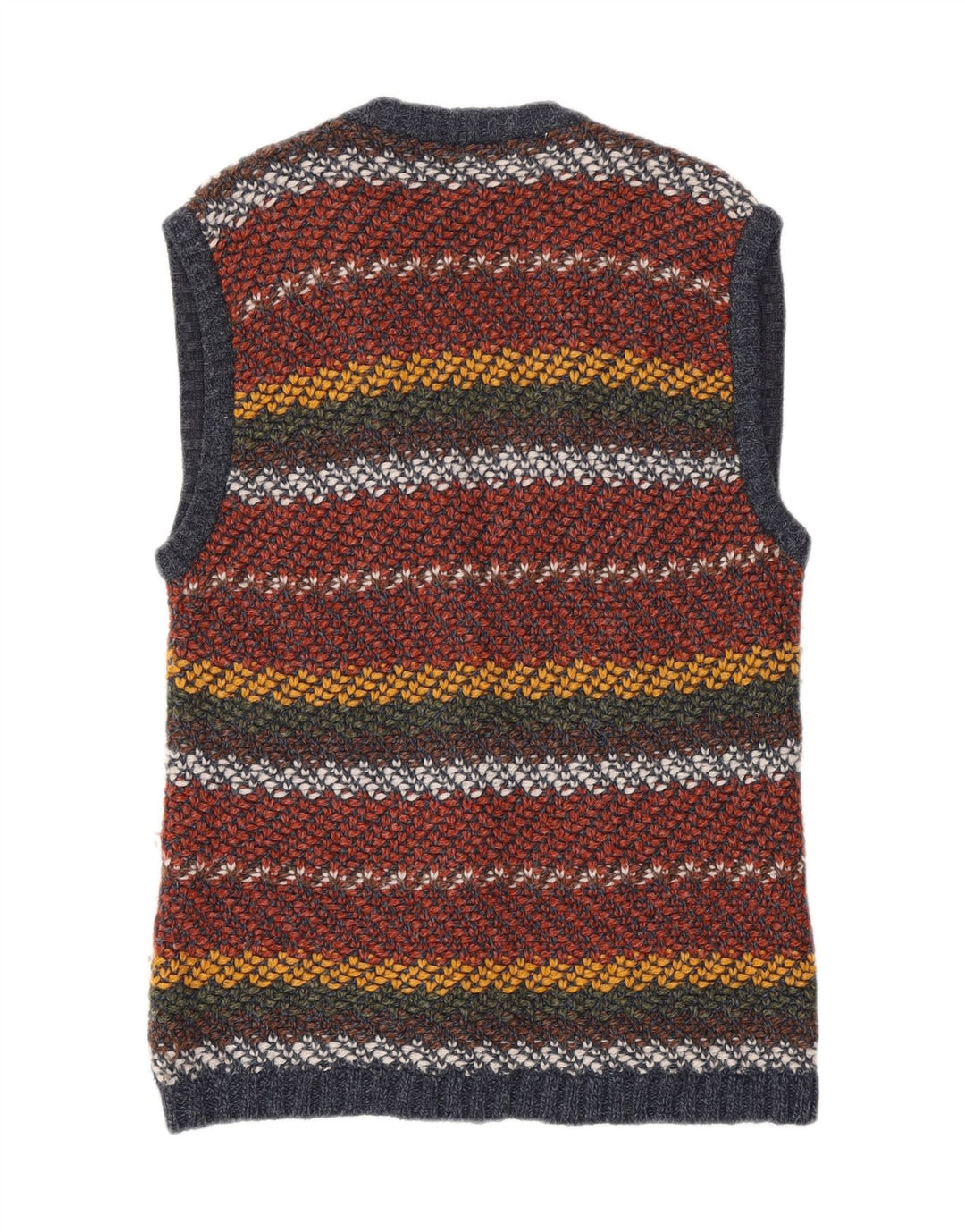 Vintage Womens Cardigan Sweater UK 14 Medium Multicoloured Striped