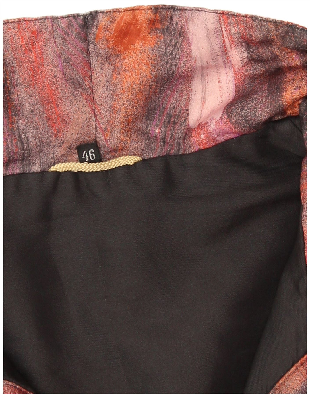 Vintage Womens Abstract Pattern Windbreaker Coat EU 46 XL Multicoloured