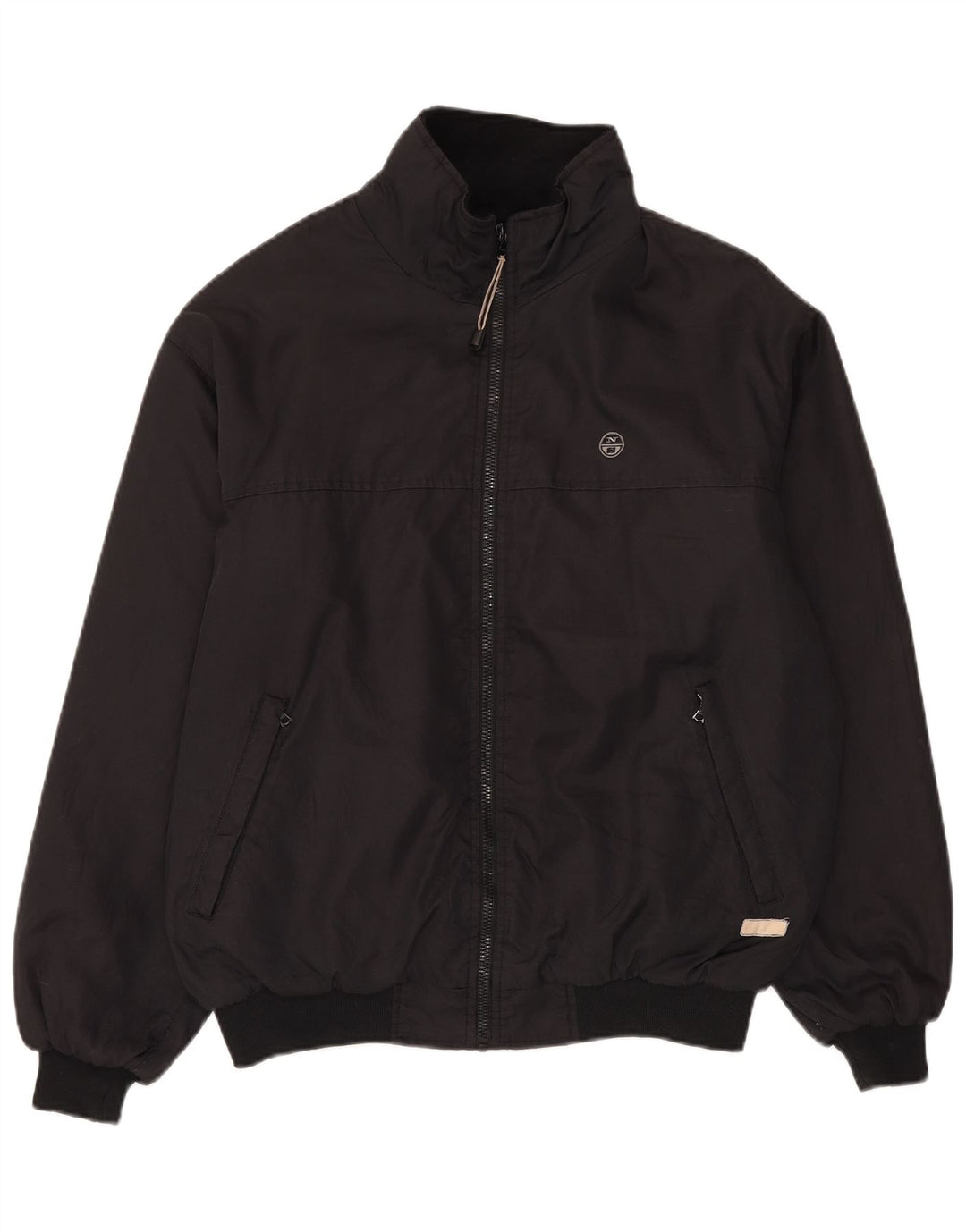 North Sails Mens Bomber Jacket UK 42 XL Black Polyamide