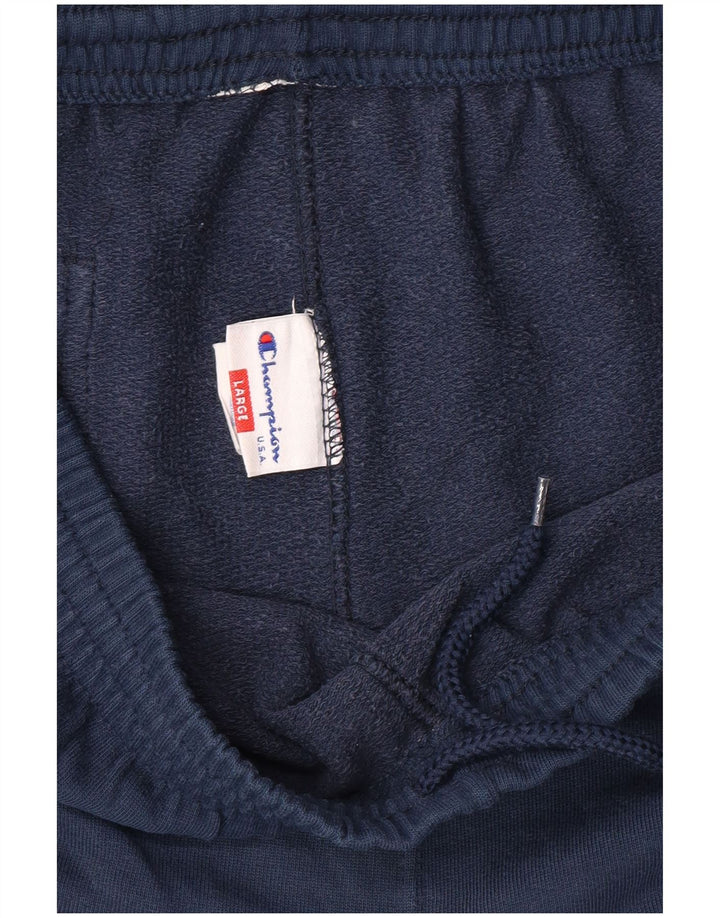 Champion Mens Tracksuit Trousers Large Navy Blue Cotton