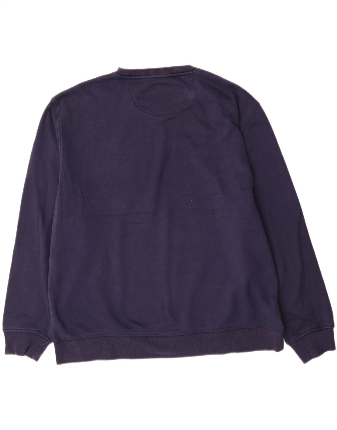 Izod Mens Sweatshirt Jumper 2XL Navy Blue Polyester