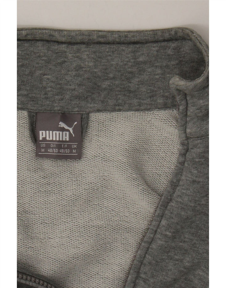 PUMA Mens Tracksuit Top Jacket Medium Grey Cotton Vintage Puma and Second-Hand Puma from Messina Hembry 