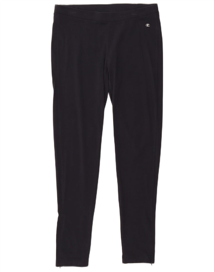 Champion Womens Heritage Fit Leggings UK 14 Large  Navy Blue