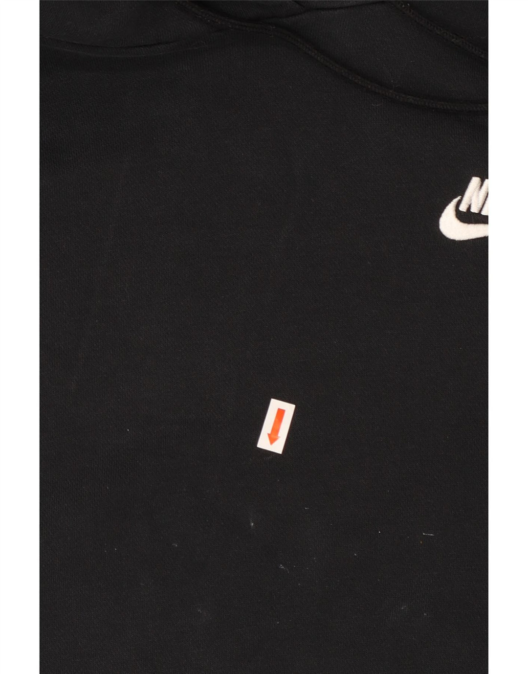 NIKE Womens Oversized Hoodie Jumper UK 14 Medium Black Cotton