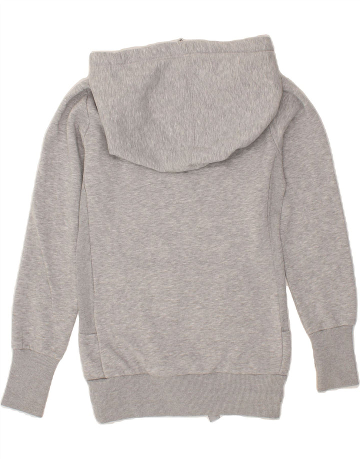 KANGAROOS Womens Graphic Hoodie Jumper UK 12 Medium Grey Polyester Vintage Kangaroos and Second-Hand Kangaroos from Messina Hembry 