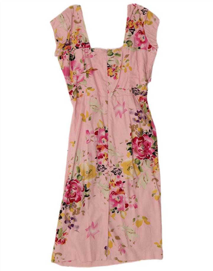 THE PRETTY DRESS COMPANY Womens Sheath Dress UK 14 Large Pink Floral