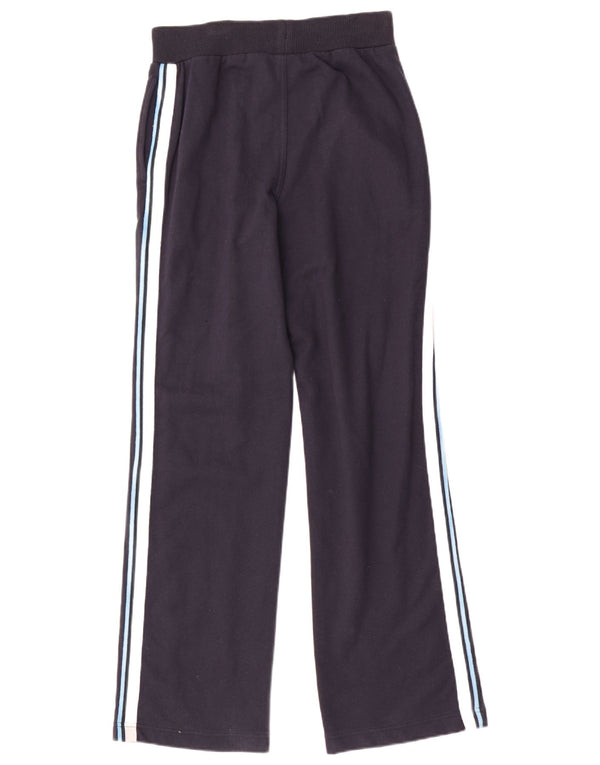 NIKE Boys Tracksuit Trousers 13-14 Years XL Navy Blue Colourblock Cotton
