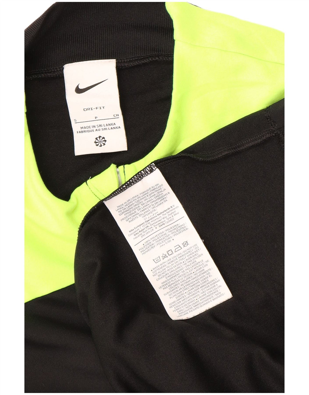 Nike Mens The FA Referee Graphic Top Long Sleeve Small Black Colourblock