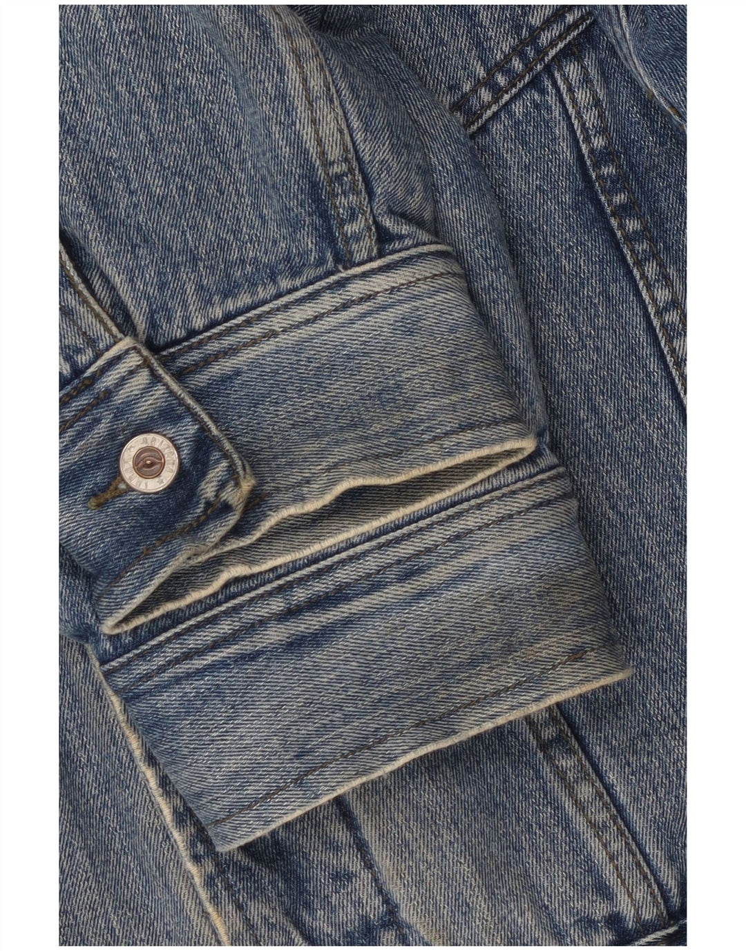 ARIZONA Mens Denim Jacket UK 40 Large Blue Polyamide