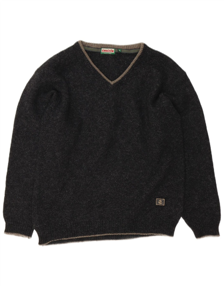 Invicta Womens V-Neck Jumper Sweater UK 18 XL Black