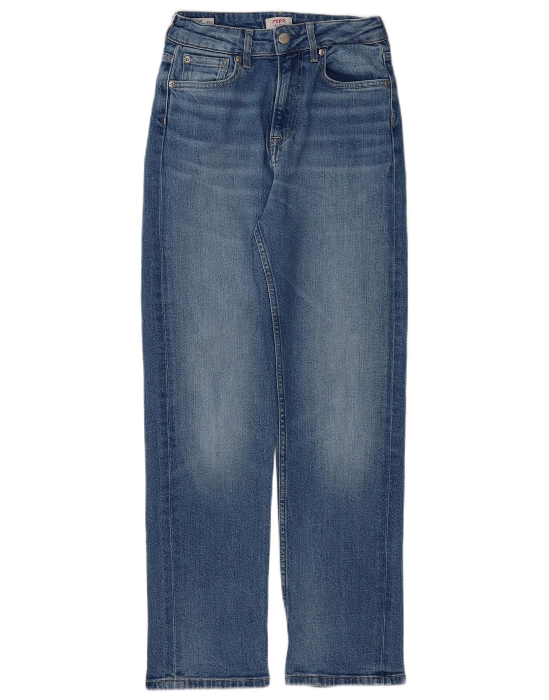 PEPE JEANS Womens Straight Jeans W25 L28  Blue Cotton