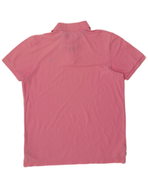 Abercrombie & Fitch Mens Muscle Polo Shirt XL Pink Cotton