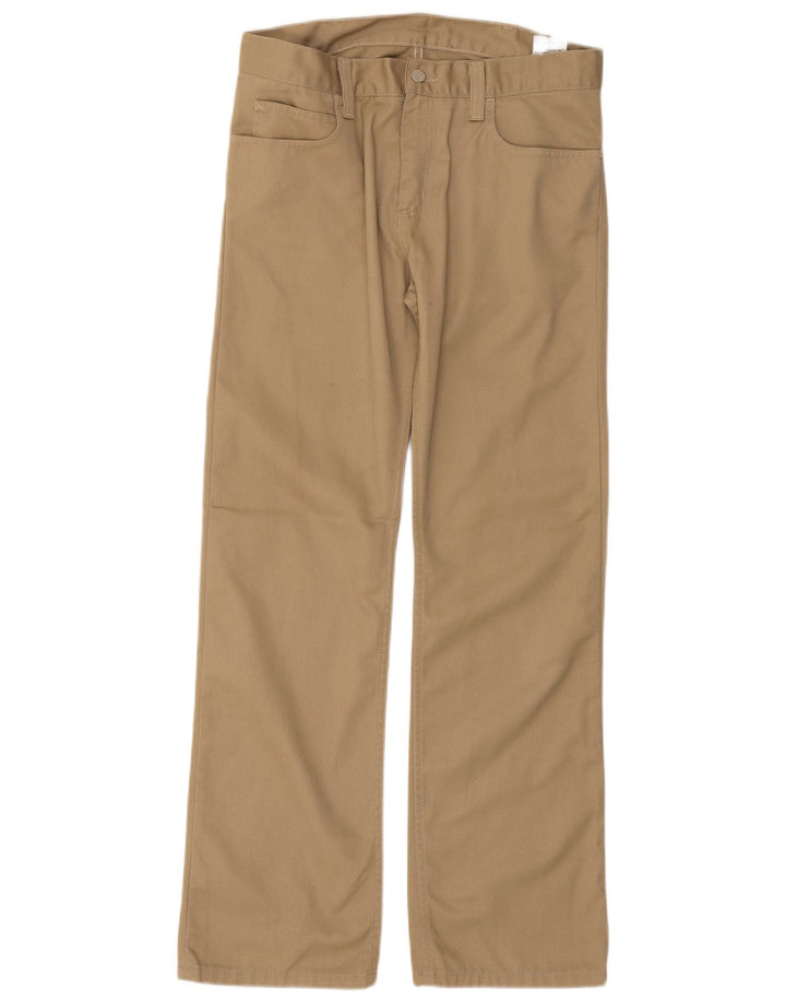 CARHARTT Mens Bootcut Casual Trousers W32 L34 Beige Polyester