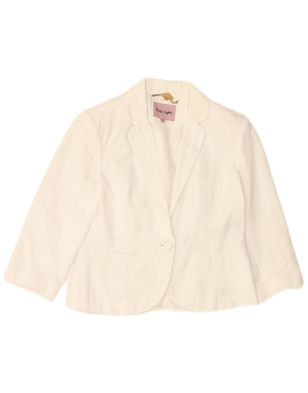 PHASE EIGHT Womens 3/4 Sleeve 1 Button Bolero Jacket UK 10 Small White