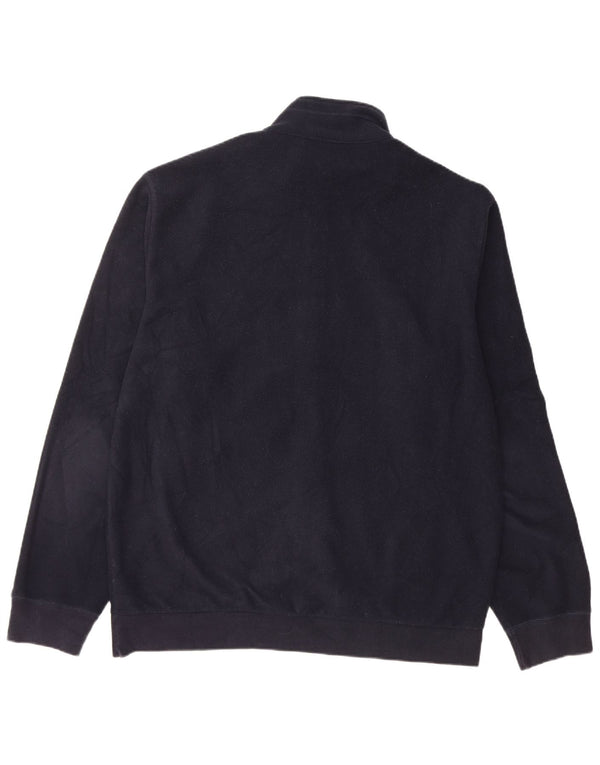 CHAMPION Mens Fleece Jacket UK 44 2XL Navy Blue Polyester