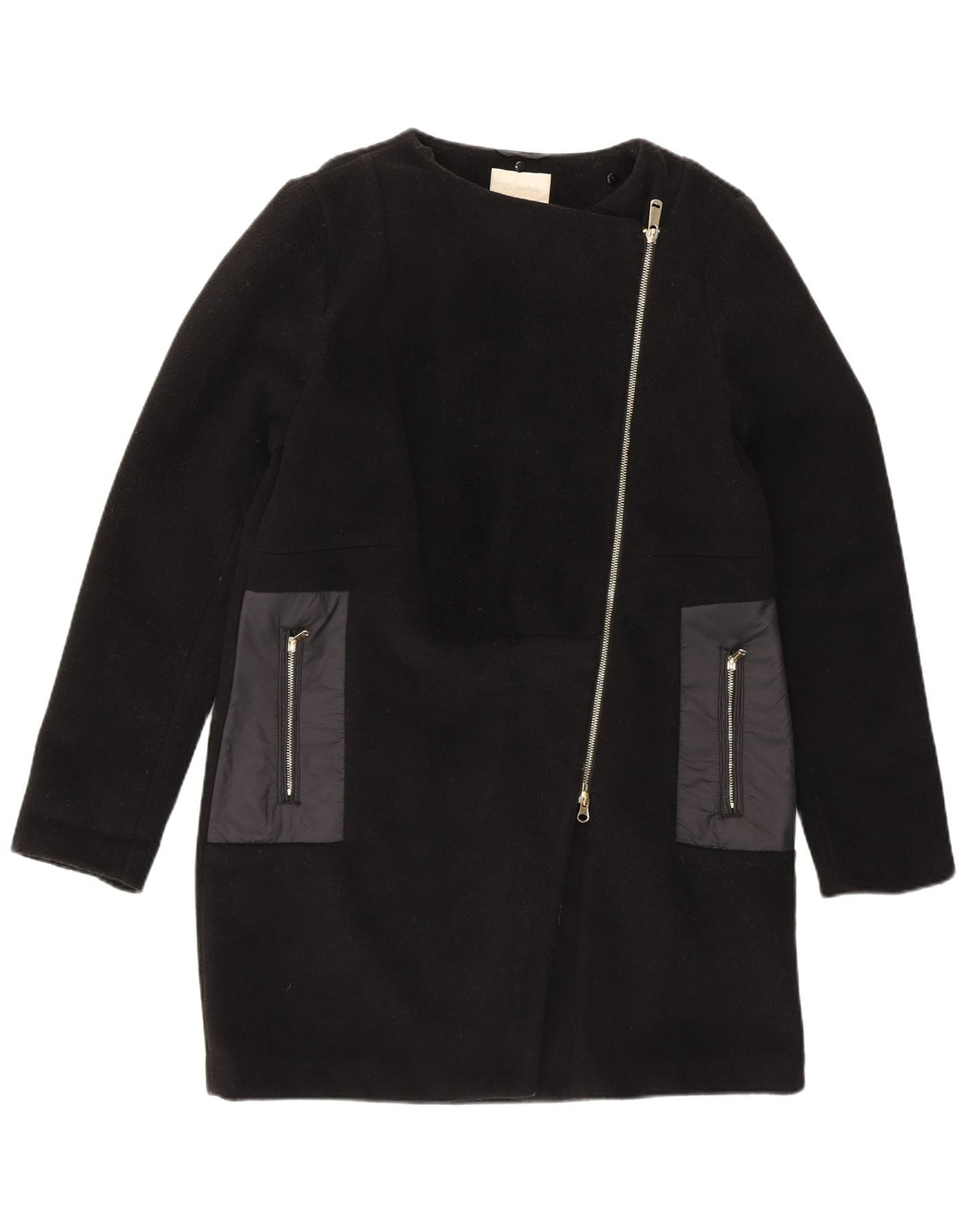 Gas Womens Overcoat IT 42 Medium Black