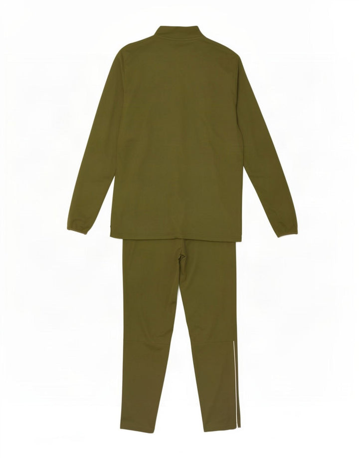 Nike Mens Dri Fit Full Tracksuit Large Khaki Polyester