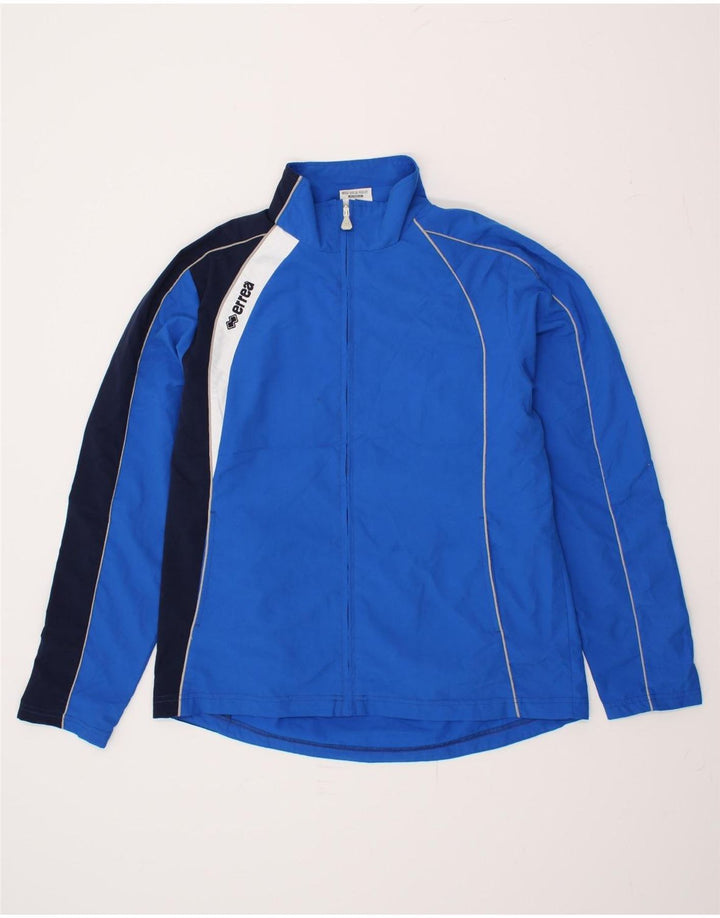 ERREA Mens Tracksuit Top Jacket Large Blue Colourblock Polyester Vintage Errea and Second-Hand Errea from Messina Hembry 