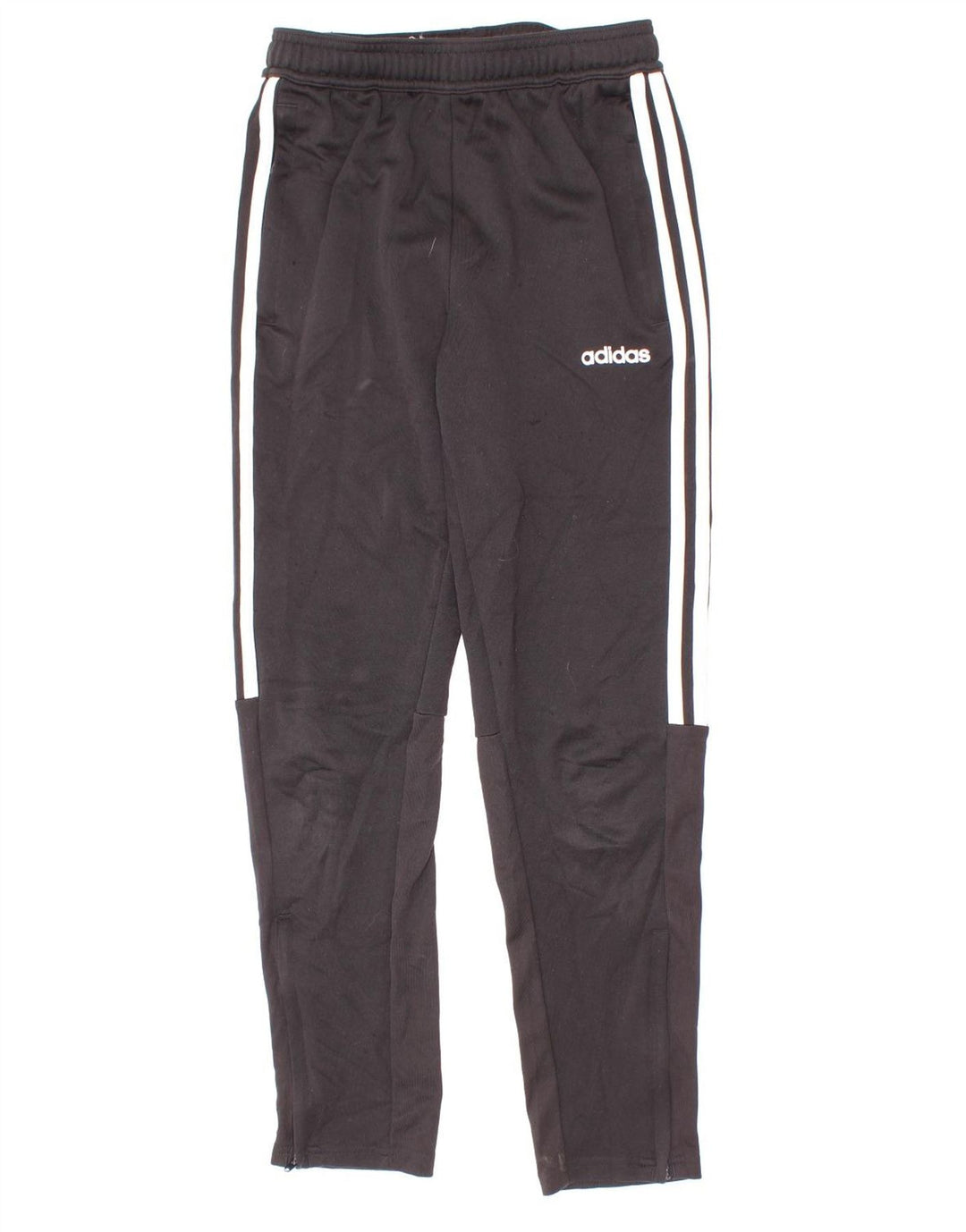 Adidas Boys Climalite Tracksuit Trousers 11-12 Years Black Polyester