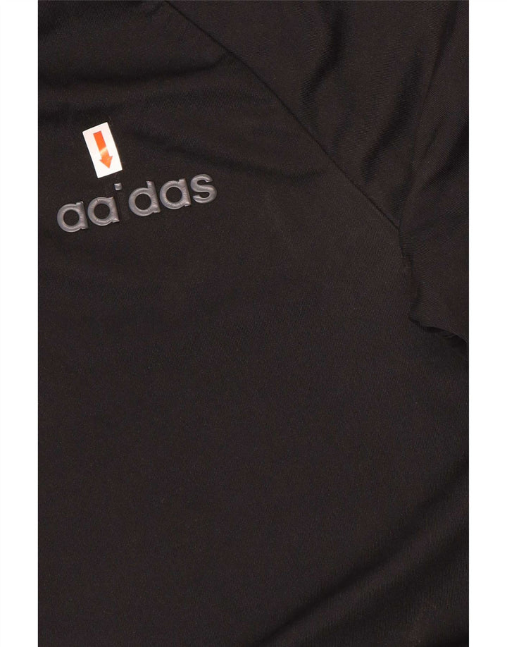 Adidas Mens T-Shirt Top Small Black Polyester
