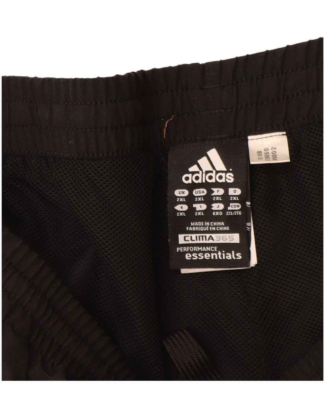 ADIDAS Mens Clima 365 Sport Shorts 2XL  Black Polyester