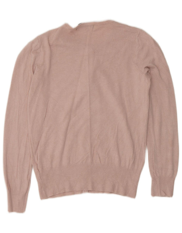Marks & Spencer Womens Cardigan Sweater UK 8 Small Pink Viscose