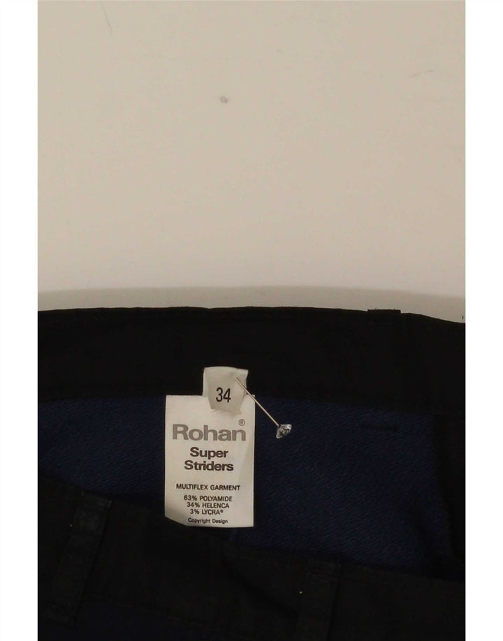 Rohan Mens Cargo Bermuda Shorts Large W34 Navy Blue Polyamide