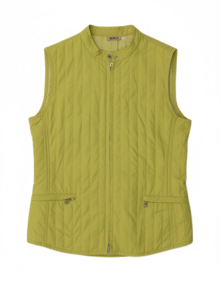 MARELLA Womens Gilet IT 44 Medium Green Polyester Vintage Marella and Second-Hand Marella from Messina Hembry 