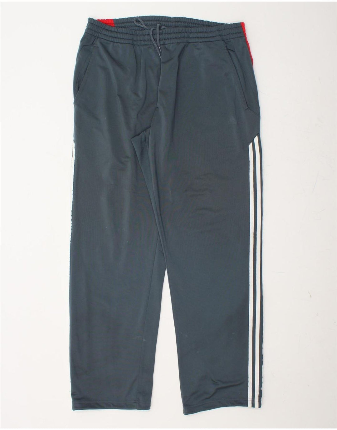 ADIDAS Mens Tracksuit Trousers UK 42/44 Large  Blue Colourblock Polyester
