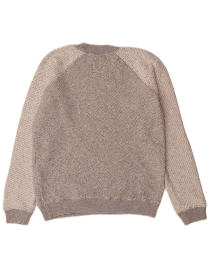 JACK WILLS Womens Sweatshirt Jumper UK 6 XS  Grey Colourblock Cotton