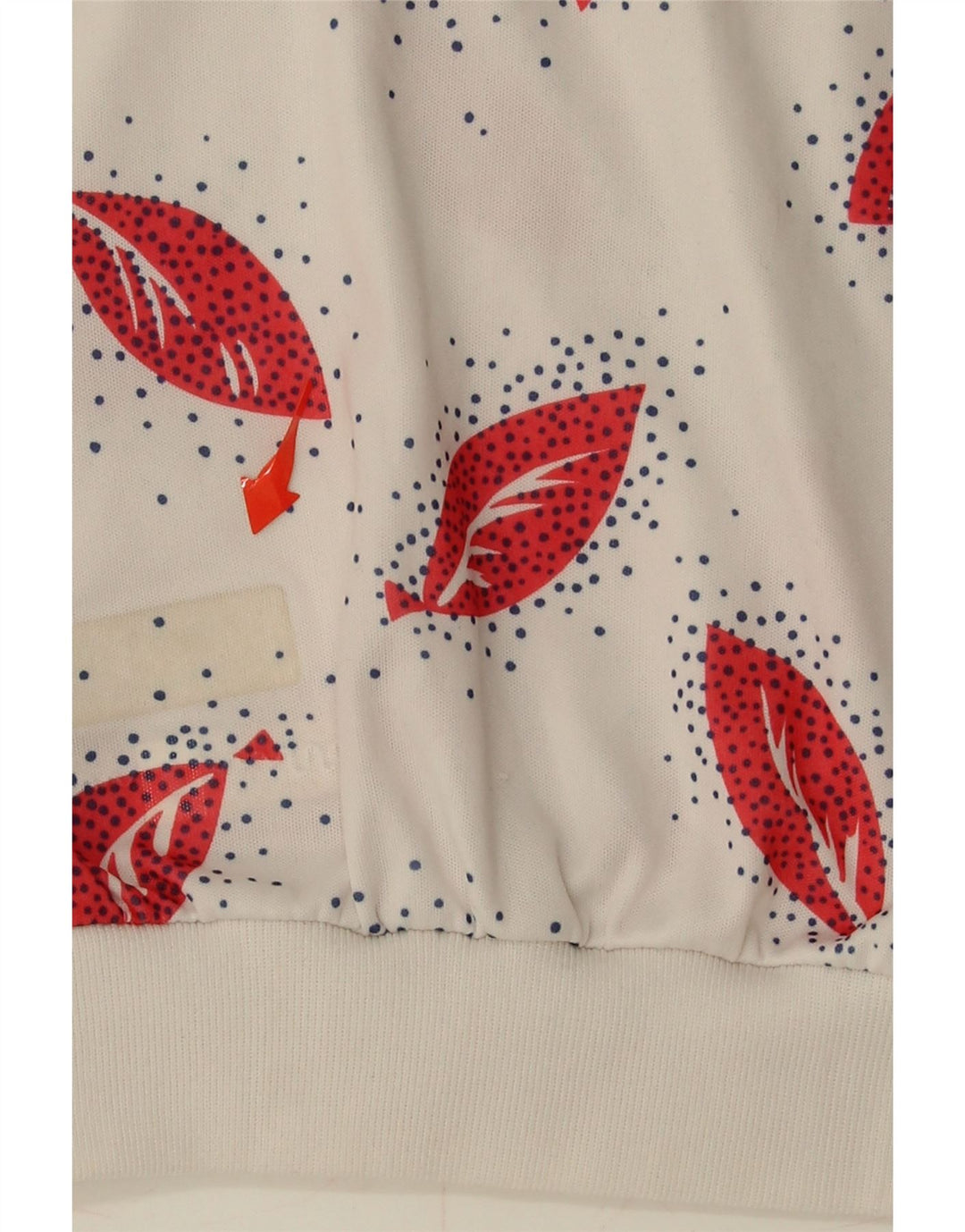 VINTAGE Womens Abstract Pattern Blouse Top UK 14 Medium White Polyester Vintage Vintage and Second-Hand Vintage from Messina Hembry 