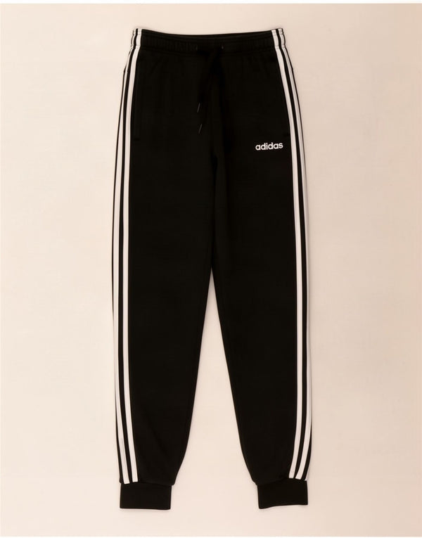 Adidas Mens Tracksuit Trousers Joggers XS Black Cotton
