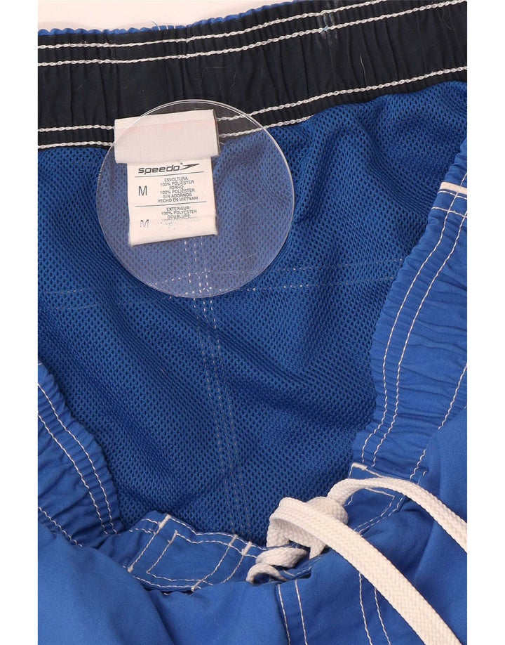 Speedo Mens Swimming Shorts Medium Blue Polyester