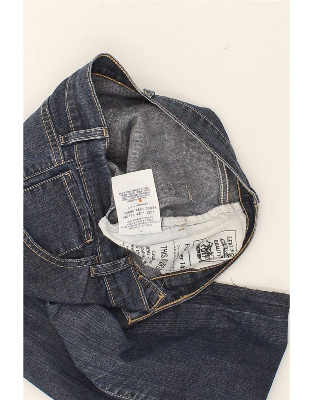 LEVI'S Womens Slim Jeans W30 L34 Blue Cotton Vintage Levi's and Second-Hand Levi's from Messina Hembry 